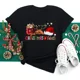 thumbnail image 5 of Camiseta con estampado navideño para mujer, ropa bonita para fiesta de año nuevo, Just a Girl Who Loves, 5 of 5