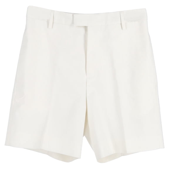 Pre-Owned Alexander McQueen Tailored Shorts in White Cotton