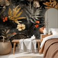 thumbnail image 6 of Peel and Stick Wallpaper Wall Murals Mushroom Boho Black Brown Mushroom Forest 69"H x 96"W Removable Wall Paper Self-Adhesive Wall Decor for Bedroom Living Room Nursery, 6 of 7