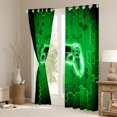 thumbnail image 3 of Homewish Gradient Gamepads Blackout Curtains Set of 2 (52x84 Each) for Kids Teens,Geometric Honeycomb Hexagon Window Curtains,Abstract Video Game Curtains and Drapes,Luxury Bedroom Decor, 3 of 6