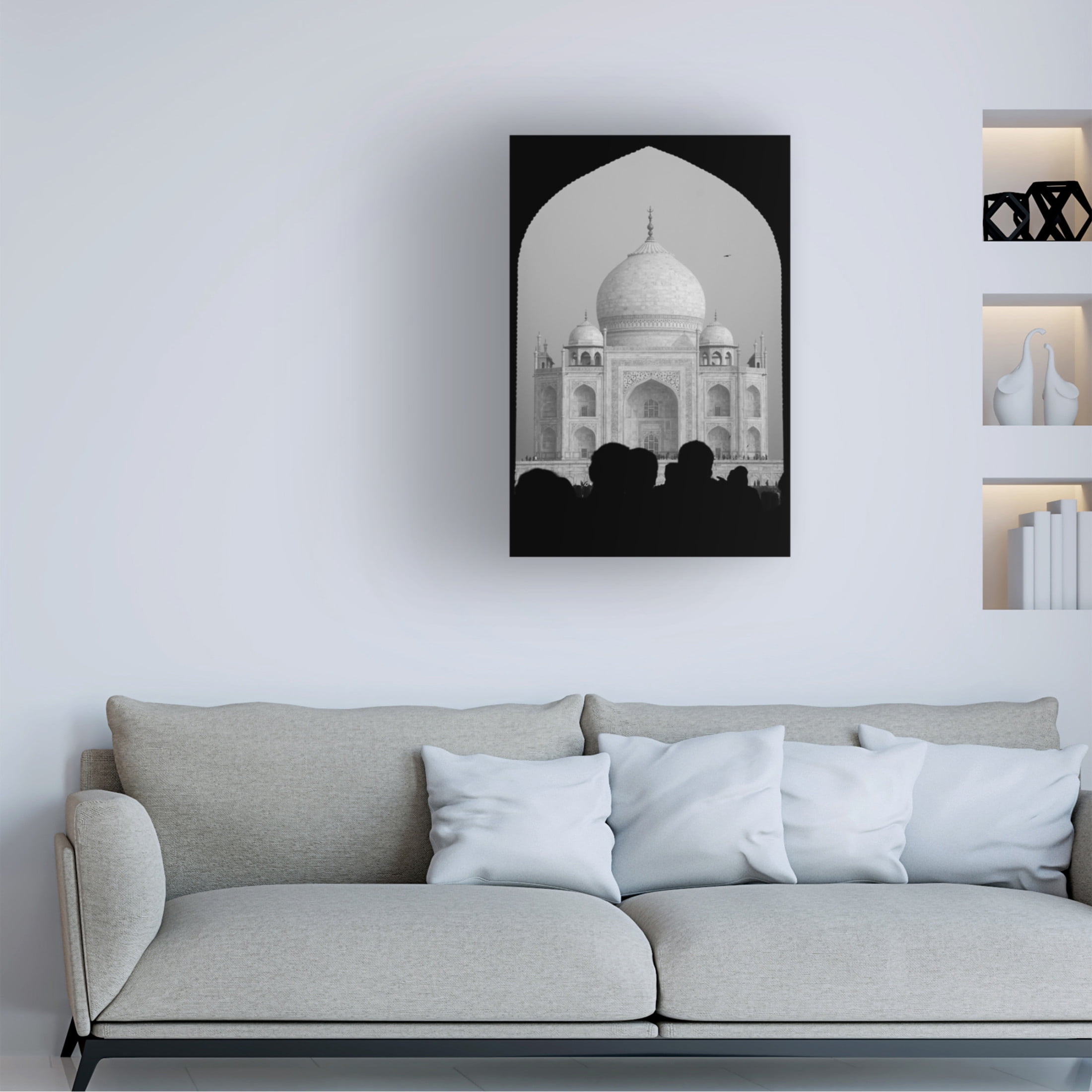 Trademark Fine Art Joshua Raif First sight of the Taj Mahal Canvas Wall Art