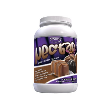 Syntrax Nectar Whey Protein Isolate - Syntrax Nectar Chocolate Truffle, 100% Whey Protein Isolate; Aspartame Free, 2lbs