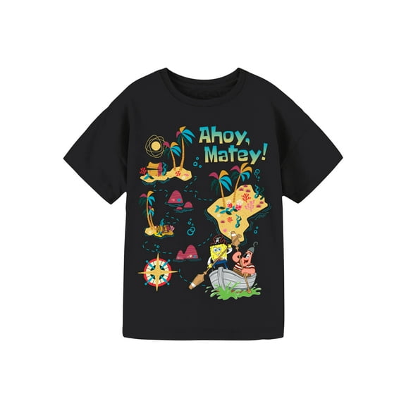 SpongeBob SquarePants Girls Short Sleeve Graphic T-Shirt, Sizes 4-16