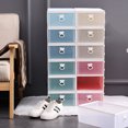 thumbnail image 4 of Sywqhk Caja de almacenamiento de zapatos con solapa transparente a prueba de polvo organizador de gabinete de zapatos (verde) Sywqhk Para estrenar, 4 of 9