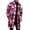 Wine, variant on Mens Plaid Trench Coat Single Casual Long Jackets Button Down Lapel Shirt Jacket Fashion Thick Warm Overcoat