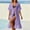 Purple, variant on Women's Solid Color Sheer Open Front Kimono Beach Cover-Up, Drawstring Waist Maxi Tunic with Ruffle Hem, Lightweight Swimwear for Pool, Beach, Vacation and Casual Wear Red S