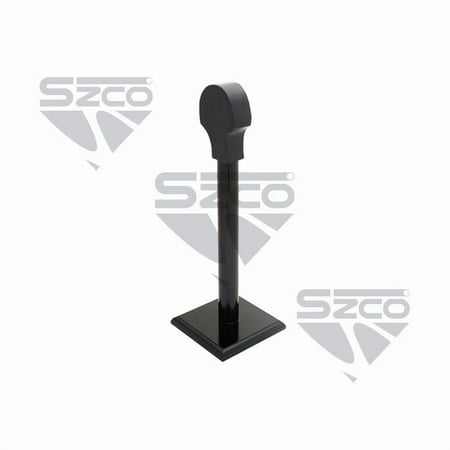 SZCO 17 Inch Wooden Helmet Stand Full Size Display Base Holder For Medieval Viking Samurai Armor Helmets Decorative Wooden Stand