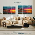 thumbnail image 4 of Elephant Stock Colorful Huntington Dock Wall Art - Horizontal Multi Panel Canvas - Living Room Wall Decor - Nautical Multi Panel - Orange And Red Decor - 57" x 36", 4 of 8