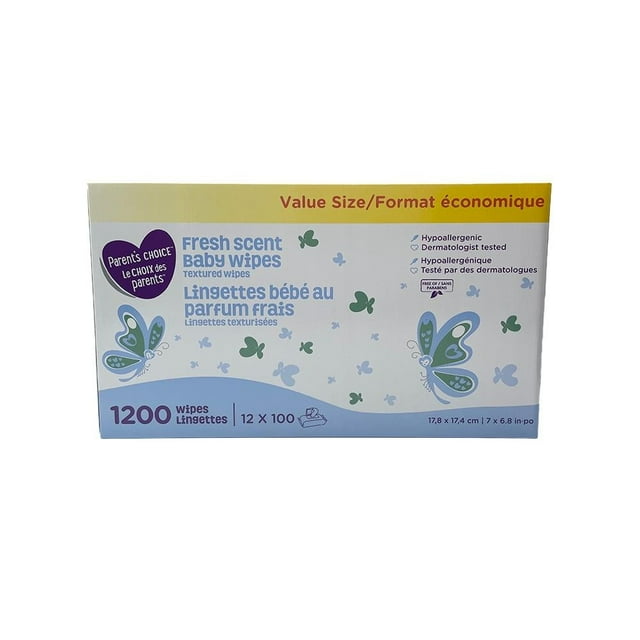 Toallitas humedas Parent´s Choice Aroma Fresh Scent 1200 toallitas