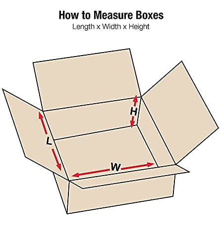 Box USA Flat Corrugated Boxes Pack of 25