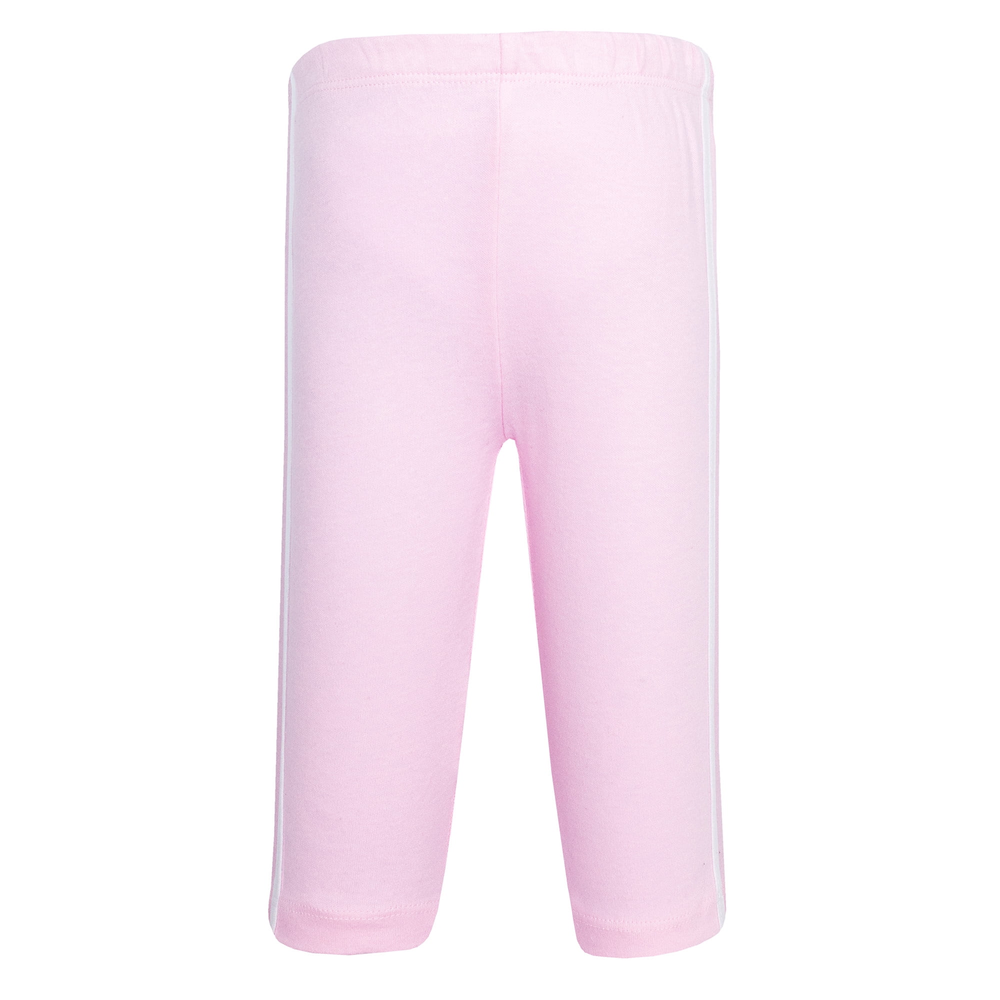 Hudson Baby Girl Cotton Pants and Leggings, Dk Pink Lt Pink, 0-3 Months