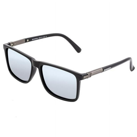 Breed BSG063DL Caelum Polarized Sunglasses, Black & Silver