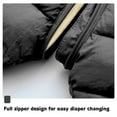 thumbnail image 4 of Actoyo Newborn Baby Girls Boys Warm Snowsuit Jumpsuit Down Coat Hooded Romper Padded Jumpsuit Infant Winter Outwear, 4 of 7