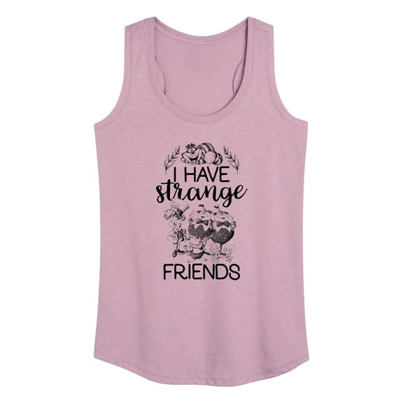 Alice In Wonderland - I Have Strange Friends - Women's Racerback Tank Top