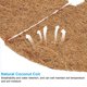 thumbnail image 4 of Uxcell 10Pcs Anillo de Mantillo de Fibra de Coco, Alfombrillas Protectores de Árbol de Coco, Disco de Planta, Protección de 12 Pulgadas, 4 of 6