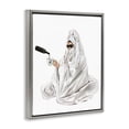 thumbnail image 3 of Stupell Industries Glam Comfort Pouring Drink Fashion Painting Gray Floater Framed Canvas Art Print Wall Art, 17 x 21, 3 of 9