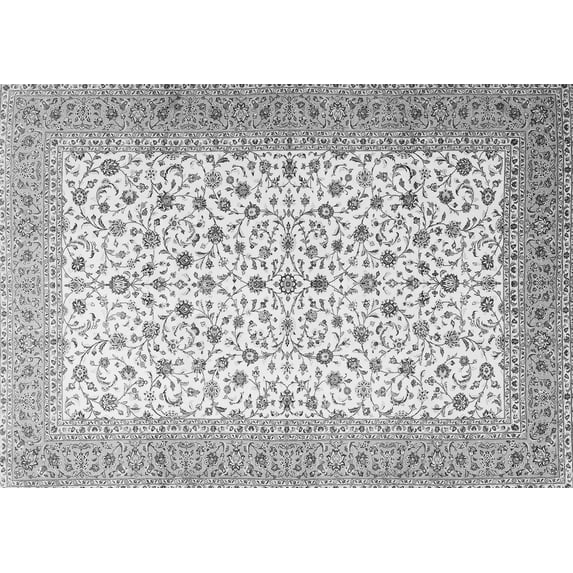 Ahgly Company Indoor Rectangle Persian Gray Traditional Area Rugs, 6' x 9'