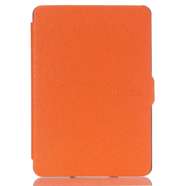 Étui de Veille Ultra Mince pour Kindle Kindle Paperwhite 1 2 3 4 6 Pouces, Couverture pour Kindle 11th Paperwhite 5 11th Tablette, Étui Réveil orange Kindle 11th C2V2L3