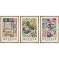 thumbnail image 3 of IDEA4WALL Framed Wall Art Print Set French Floral Rainbow Landscapes Henri Matisse Nature Plants Posters Multicolor Canvas Art for Living Room, Bedroom, Office - 16"x24"x3 Natural, 3 of 5