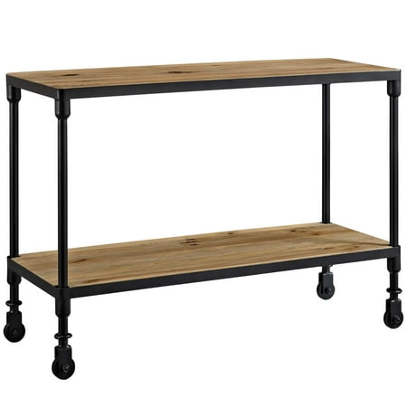 Vintage Style Tv Stand Modern Contemporary Urban Design Industrial Antique Vintage Style Living Lounge Room TV Media Console Stand, Brown, Wood ()