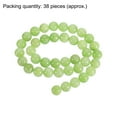 thumbnail image 3 of 38 Pcs 10mm Natural Stone Beads Round Gemstone Beads for DIY Bracelet Necklace Jewelry Making Grass Green, 3 of 4