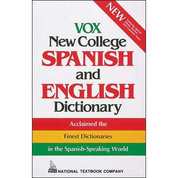 Pre-Owned Vox New College Spanish and English Dictionary (Hardcover) 0844279994 9780844279992