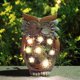 thumbnail image 4 of Figura de búho de resina, estatua solar para jardín con luces LED de flores para una opción de regalo única, decoraciones de jardín al aire libre a prueba de agua, 4 of 4