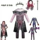 thumbnail image 2 of Disfraz de Audrey para niña, disfraz de fantasía de Halloween para niños, mono de fiesta elegante para mujer, disfraz de Cosplay de Evie Mal, 2 of 5