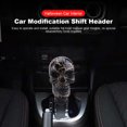 thumbnail image 3 of Perilla Cambios Coche Con Cabeza Calavera Personalidad Universal para Halloween (negro), 3 of 9