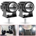 thumbnail image 2 of Motorcycle Mini LED Headlight Spotlights Auxiliary Lightings high low beam white light 12V For Moto Bicycles Motorbike Cars SUV, 2 of 4