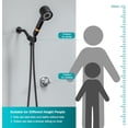 thumbnail image 2 of Shower Head with Handheld, High Pressure HeadS Pause Switch 4 Spray Modes Filter Showerhead 79 in Hose, Adhesive Wall Mount，Bracket and Replace (black), 2 of 4