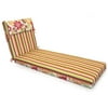Bratt Stripe Red Reversible Chaise Lounge Cushion