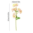 thumbnail image 3 of MMJ Artificial Petunia Flower Stems Faux Silk Bloom Picks for Vase Arrangement Table Centerpiece 14.57in Pink Purple, 3 of 6