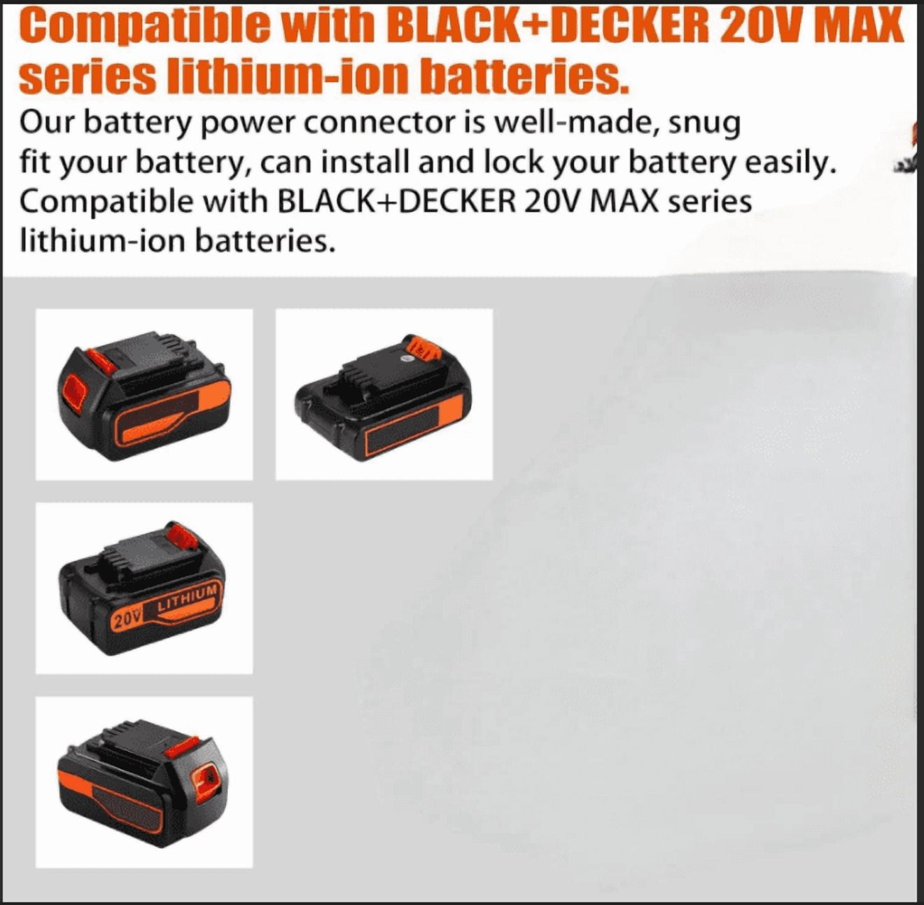 Cordless Hot Melt Glue Gun For Black and Decker With 30 Sticks 20V Lithium Battery Electric Repair Tool