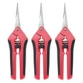 thumbnail image 1 of 1/3pcs Pruning Shears With Straight Blades, Gardening Scissors, Stainless Steel Pruning Scissors, Trimming Tools, Garden Supplies, 1 of 4