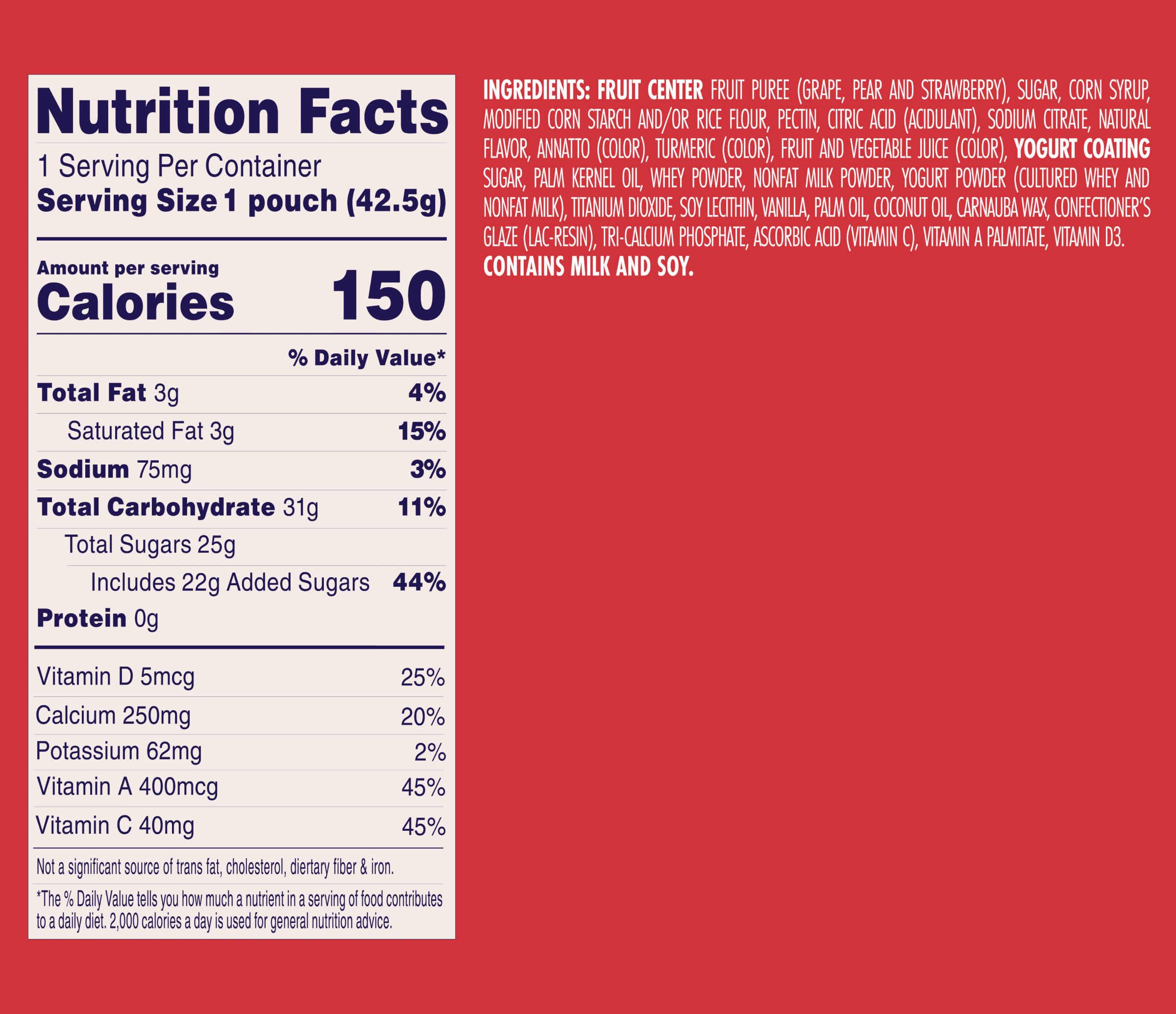 Welch's Fruit 'n Yogurt Strawberry Snowballs, 1.5oz Bag