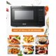 thumbnail image 2 of COMMERCIAL CHEF Microondas de 1.3 pies cúbicos con 10 niveles de potencia, microondas con cerradura de puerta con botón, microondas de encimera de 1000 W con temporizador y controles digitales, negro, 2 of 5
