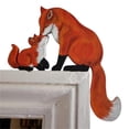 thumbnail image 6 of KUNPENG Mother's Day Gifts Nursery Wall Decor Home Decor Accents Farmhouse Wall Decor Fox, 7.9"x7.9", 1 PC, For Mom Grandma Women, Animal Sculpture, Tabletop Hanging Display, Wildlife Presents, 6 of 6
