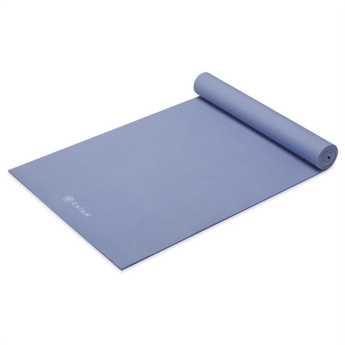 Gaiam Solid Color Yoga Mat, Chambray, 5mm