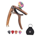 thumbnail image 3 of para Guitarra + Porta Púas de material cuero Acústicas Guitarra Eléctrica Banjos - De madera Gloria llave de abrazadera de cambio rápido, 3 of 9