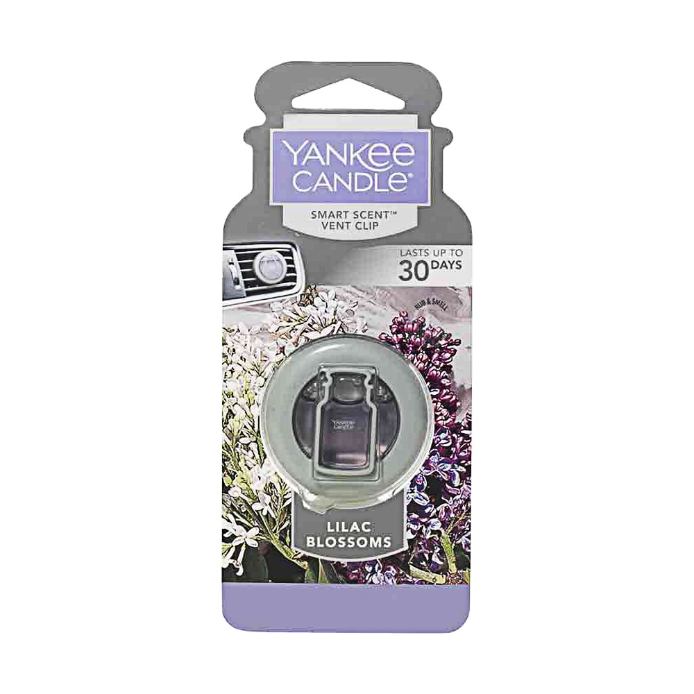 Yankee Candles Car Freshener SmartScent Vent Clips, Lilac Blossoms