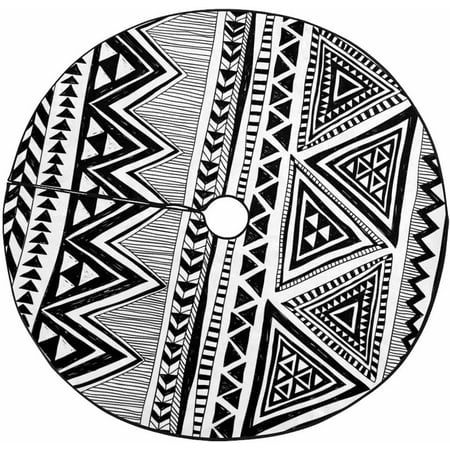 FMSHPON Cassette Laptop Case Xmas Christmas Tree Skirt Stand Mat for Holiday Party Decoration Indoor Outdoor 48 inches