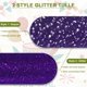thumbnail image 2 of Rollos de tela de tul con purpurina, 6 pulgadas, 50 yardas (150 pies), cinta brillante, carrete de malla con lunares y lentejuelas, color morado, 2 of 5