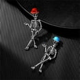 thumbnail image 6 of Vintage Gothic Skull Brooch Personality Punk Creative Brooch Pins for Women Men Exaggerate Horror Skeleton Ghost Accessories Unisex Shirt Collar Dress Suit Lapel Badge Fashion Festive Party Jewelry, 6 of 6