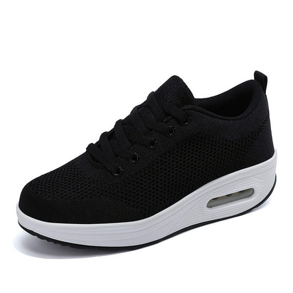 Women's Sneakers Walking Sports Shoes Air Cushion Slip On Fitness Shoes Lightweight