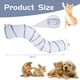thumbnail image 2 of Túnel para gatos tipo s, gris y blanco, suministros para mascotas, túnel para gatos plegable fácil, 2 of 4
