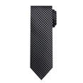 thumbnail image 2 of Jacob Alexander Men's Woven Diamond Grid Pattern Regular Neck Tie - Black, 2 of 7