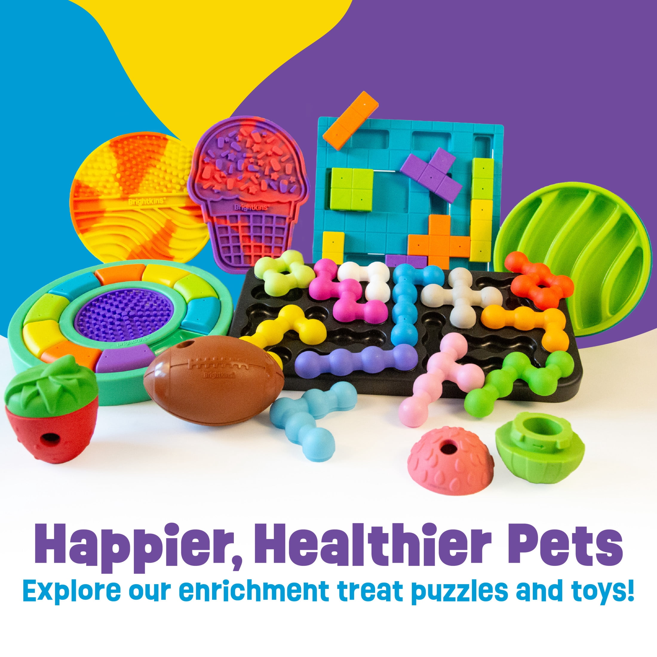 Brightkins Tough & Tumble 2-piece Watermelon, Puppy Essentials, Dog Birthday Treat Pouch Gifts