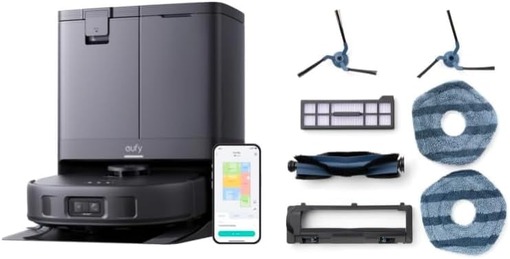 Eufy Smart Vacuum Cleaner X8 Pro, Self-Empty Robot with 4,000 Pa