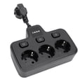 thumbnail image 1 of Adaptador De Salida Múltiple, Toma De Corriente De 3 Para PC Ignífuga, 2 Tomas De Corriente Para Ordenadores Portátiles Y Teléfonos, 1 of 7